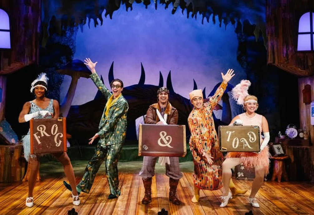 Performers on a stage